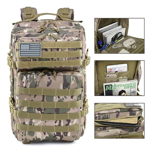Sac à dos tactique multifonctionnel de grande capacité personnalisé Odm, camouflage, imperméable, sac de survie, sac de chasse, mochila, sac en polyester - Product Image 1