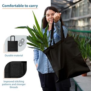 Bolsa de Mano de Lona de Algodón Extra Grande y Resistente, con Diseño de Logotipo Personalizado, Bolsa de Compras de Gran Capacidad - Product Image 4