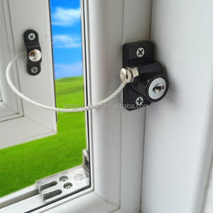 Modern White Zinc Alloy Child <strong>Safety</strong> <strong>Locks</strong> Sliding Doors <strong>Windows</strong> Restrictor Easy Installation Commercial &amp; Hotel Use - Product Image 4