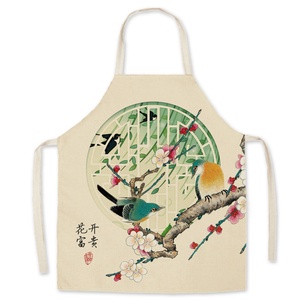 Eco-Friendly Sleeveless Reusable Polyester Custom Printed <b>Kitchen</b> <b>Apron</b> for Restaurant Unisex - Product Image 1