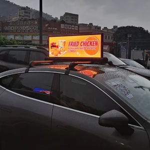 P2.5 P3 P4 P5 Hd Desplazamiento al aire libre Taxi de doble cara Led Pantalla de video Señal Taxi Top Pantalla LED - Product Image 1