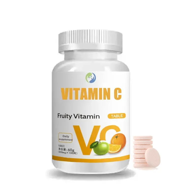 Suplemento OEM para clareamento da pele, comprimidos efervescentes de vitamina C e colágeno, comprimidos de vitamina C de 1000 mg