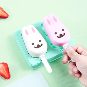 Stampo per ghiaccioli in Silicone per uso alimentare con Logo personalizzato stampo per gelato impilabile