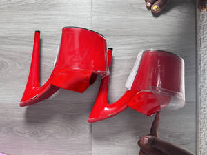 Rncksi - Botas de Baile Exóticas de 8 Pulgadas (20 cm) con Cubiertas de PVC Transparente, Suela Gruesa de Acero y Protector de Puntera - Product Image 2