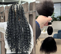 Cheveux humains brésiliens bruts 100% naturels, ondulés et bouclés, en vrac pour tresses, cheveux afro crépus, cheveux humains en vrac pour tresses, vague profonde