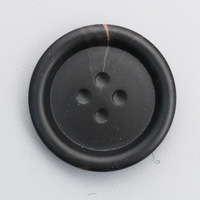 Kancing Resin Plastik Desain Unik Persegi Panjang Lapisan Ramah Lingkungan Manik-Manik Dekorasi 2 Lubang Flatback Hitam Kopi Putih Mantel