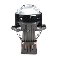 Projecteur de phare LED H4 G1 à trois lampes, lentille blanche, installation destructrice par défaut, lentille de condenseur de lumière
