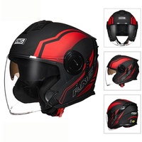Casque de moto Bax BY-760-3 unisexe toutes saisons en ABS durable avec écouteurs intégrés et fentes pour les yeux, protection imperméable pour le cyclisme