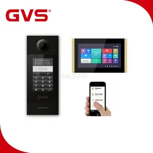 GVS工厂视频门电话，带7英寸触摸屏高分辨率2m像素6.0.2安卓无线智能可视对讲