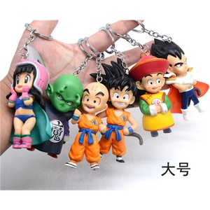 5 Styles Dragon Goku Vegeta Chichi Broli Luffy Nami Zoro Chopper Agatsuma Zenitsu Figurines d'anime en PVC Porte-clés Jouets - Product Image 5