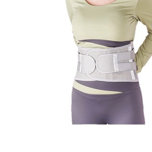 Ceinture de soutien lombaire avec 5 plaques en acier renforcées, réglable, enveloppante, pour adultes, en nylon et élasthanne - Product Image 3