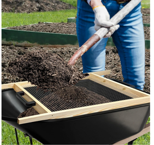 Tamiz de tierra grande personalizado para jardín, para tamizar tierra, lombrizas, hojas, sustrato, arena y grava, tipo carretilla y manual - Product Image 2