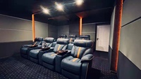 Vente en gros de fauteuil inclinable mobilier moderne de style européen fauteuil inclinable en cuir de grain de Offre Spéciale puissance 3 + 1 sièges de cinéma Dubaï