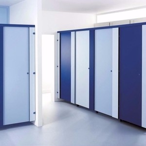 Giá rẻ <span class=keywords><strong>HPL</strong></span> 13 Mét nhỏ gọn Laminate nhà vệ sinh phân vùng Matte/Kết cấu nhà vệ sinh <span class=keywords><strong>cubicle</strong></span> phân chia trang trí - Product Image 4
