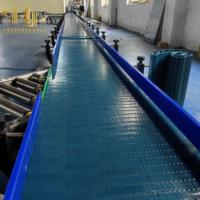 Convoyeur à maillons en plastique avec structure en acier inoxydable SUS304 de qualité industrielle, résistant à la chaleur, pour le déchargement du four et l'emballage des toasts