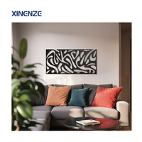 Extra Large Art Déco Métal Art Mural Acier Inoxydable Décoration Maison Suspendue pour Salon Salle à Manger Couloir Fête