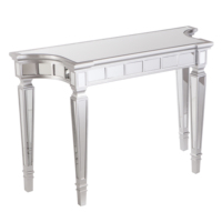 Table de console en verre, miroir écrasé, avec miroir, à la mode