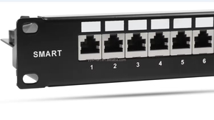 แผงแพทช์ CAT6A <span class=keywords><strong>FTP</strong></span> 24 พอร์ต 90 องศา RJ45 สีดำ ผลิตจากเหล็กแผ่นรีดเย็น ผ่านการทดสอบ DTX 1800  แบบ Krone Punch Down รับประกัน 5 ปี - Product Image 2