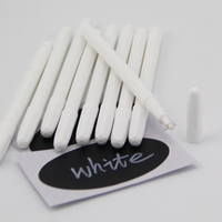 Stylos à craie effaçables à l'eau JOYCOLOUR HB-FGXY-001, pointe fine de 1 mm, encre blanche