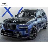 Kits de carrosserie 100% carbone sec pour BMW X7 G07 LCI 2022-2026 – Kit de conversion de pare-chocs style LD avec lèvre de spoiler avant
