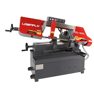 shanghai LOGINFLY semi automatic Steel Rod Cutting Band Saw Machine Metal band saw