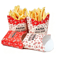 Boîtes alimentaires en papier couché personnalisées, emballages portables pour combo burger et frites, fabricant de contenants à emporter
