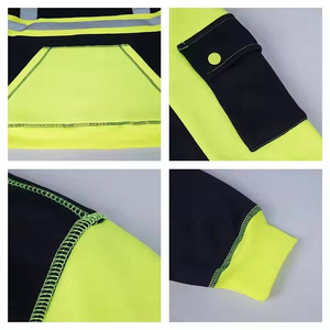 Sweat-shirt de construction jaune haute visibilité Offres Spéciales personnalisé sweat à capuche de sécurité réfléchissant pour vêtements de travail réfléchissant haute visibilité pour - Product Image 4