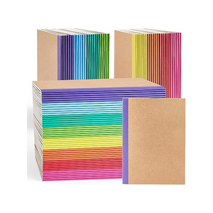 Brown Paper <b>Exercise</b> Book Cheapest Custom Cardboard Cover Notebook Stationary for Writing - Product Image 2