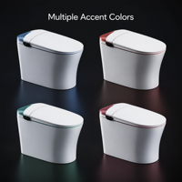 WC intelligent monobloc en céramique avec bidet intégré pour salle de bain, ensemble de sanitaires pour projets hôteliers