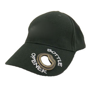 Gorra de Béisbol de 6 Paneles Personalizada de Alta Calidad con Diseño de Hoja Estampada en Relieve y Abrebotellas Bordado a Mano en Tela Común - Product Image 3