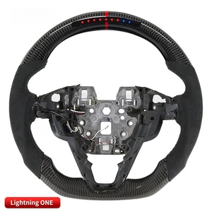 Volant de voiture en fibre de carbone véritable avec commande par application LED pour <span class=keywords><strong>Ford</strong></span> Mondeo MK5 <span class=keywords><strong>Fusion</strong></span> Taurus Edge Sport - Product Image 4