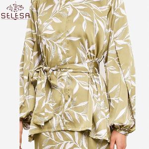 Ultima moda modello <span class=keywords><strong>Online</strong></span> Malaysia Floral Design Plus Size <span class=keywords><strong>donna</strong></span> Jilbab Baju Kurung abbigliamento islamico - Product Image 2