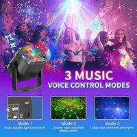 Wuzstar Nouvelle Lumière Stroboscopique de Fête du Nouvel An à Activation Sonore, 72 Motifs, Télécommande pour DJ, Scène, Maison, Mariage, Karaoké et Fêtes
