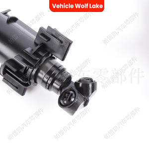 หัวฉีดน้ำล้างไฟหน้ารถยนต์ Wolf Lake พร้อมฝาครอบ สำหรับ Audi A4 B9 2013-2015 ชุดครบ คลิปหนีบ ABS - Product Image 4