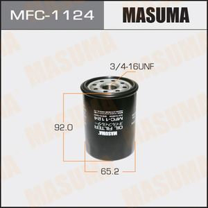 Masuma MFC-1124ตัวกรองน้ำมันทนทานต่อการก่อสร้างอัตราการกรองสูง2azfe ACA33L 1016050404 - Product Image 2