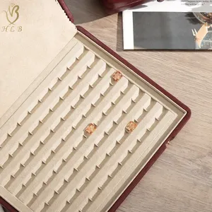 Hlb nhà máy ODM sang trọng lỏng kim Cương hộp đá quý Bộ sưu tập Hộp Da đá quý trường hợp - Product Image 4