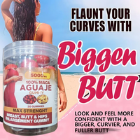 Gummies beauté naturelles à base de Maca et d'Aguaje pour femmes, pour l'augmentation des hanches et des fesses, l'amélioration de la silhouette et le soutien des courbes.