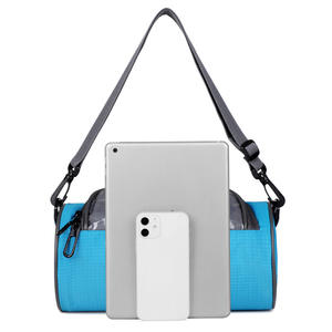 กระเป๋าหน้าจักรยานสีน้ำเงิน กระเป๋าติดแฮนด์กันน้ำพร้อมช่องใส กระเป๋าสะพายข้างสำหรับปั่นจักรยาน น้ำหนักเบา สำหรับเก็บอุปกรณ์ 2 ลิตร - Product Image 3