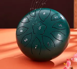 Gran oferta Oem Durable ciruela <span class=keywords><strong>Bosson</strong></span> forma de 6 pulgadas de acero al carbono de la lengua tambor para los niños - Product Image 1