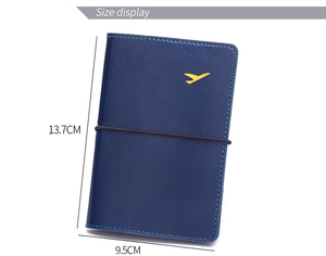 Cartera de Viaje de PU con Logotipo Personalizado para Promociones, Fundas para Pasaportes de Estilo Vintage para Regalos Empresariales, Regalo Personalizado con Nombre de Marca para Agencia de Viajes - Product Image 6