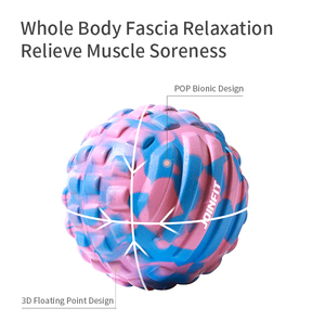 Set di palline da massaggio rosa per fitness yoga profondo muscoli della fascia - Product Image 3