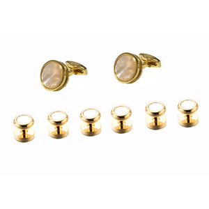 Bộ Khuy Măng Sét Vỏ Ngọc Trai Cho Nam, Áo Vest Tuxedo - Product Image 5