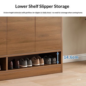 Armadio Moderno in Stile Cinese con <span class=keywords><strong>Ripiani</strong></span> Regolabili e Grande Capacità, Ideale per Scarpe, Adatto per Soggiorno, Camera da Letto, Balcone - Product Image 3