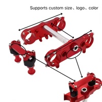 Triple Clamp Aluminium JFG CNC Alloy untuk Sepeda Motor Honda MX CRF450 CRF250