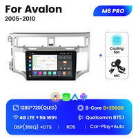 MEKEDE M6 PRO Radio de voiture Android Lecteur MP3 pour voiture Accessoires de voiture Écran tactile pour Toyota Avalon 2005 2010 9 pouces