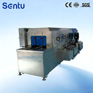 Yüksek Sıcaklıklı Kasalı Yıkama Makinesi Parmak Konveyörlü Bulaşık Makinesi Restoran Tipi Kasalı Yıkama Makinesi Büyük Kapasiteli Tepsi Yıkama Makinesi - Product Image 1