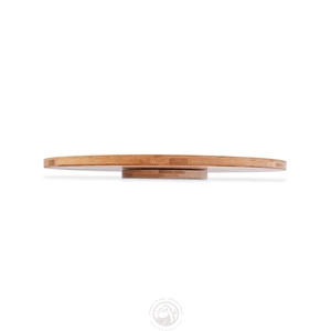 Moderno 360 grados giratorio bambú Lazy Susan tocadiscos de pie tipo hogar pastoreo platos entretenidos soportes de almacenamiento bastidores - Product Image 2