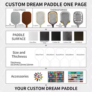 Phong Cách Màu Hồng Sợi Thủy Tinh Promax Pickleball Mái Chèo USA Được Phê Duyệt Vợt Cho Trong Nhà Ngoài Trời Tòa Trò Chơi - Product Image 4