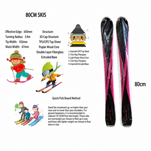 Ski alpin tout-terrain en bois durable, idéal pour la randonnée, les courtes virages et la chasse sur neige, motif personnalisé, sports d'hiver en extérieur - Product Image 3