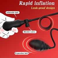 Plug anal gonflable avec pompe, dilatateur anal avec valve de décompression, BlueRabbit OEM, étiquette privée, vente en gros
